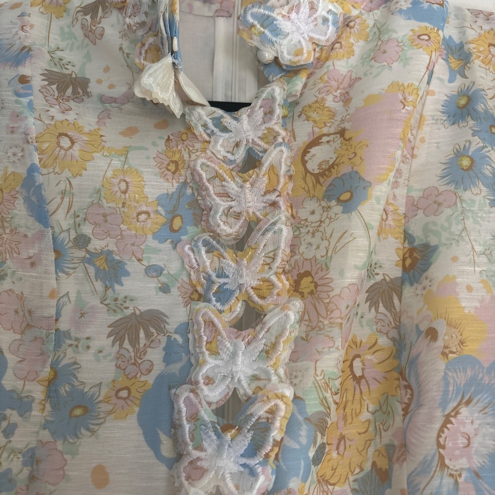 Miss Rosier floral butterfly mini dress - Picture 3 of 6